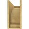 Ekena Millwork 8"W x 24"D x 16"H Classic Hughes Rough Cedar Woodgrain TimberThane Corbel, Primed Tan CORUR08X24X16HUGRCPR - alternate 6